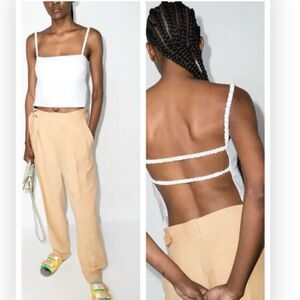 NWT Reformation white Rind Linen Top XL